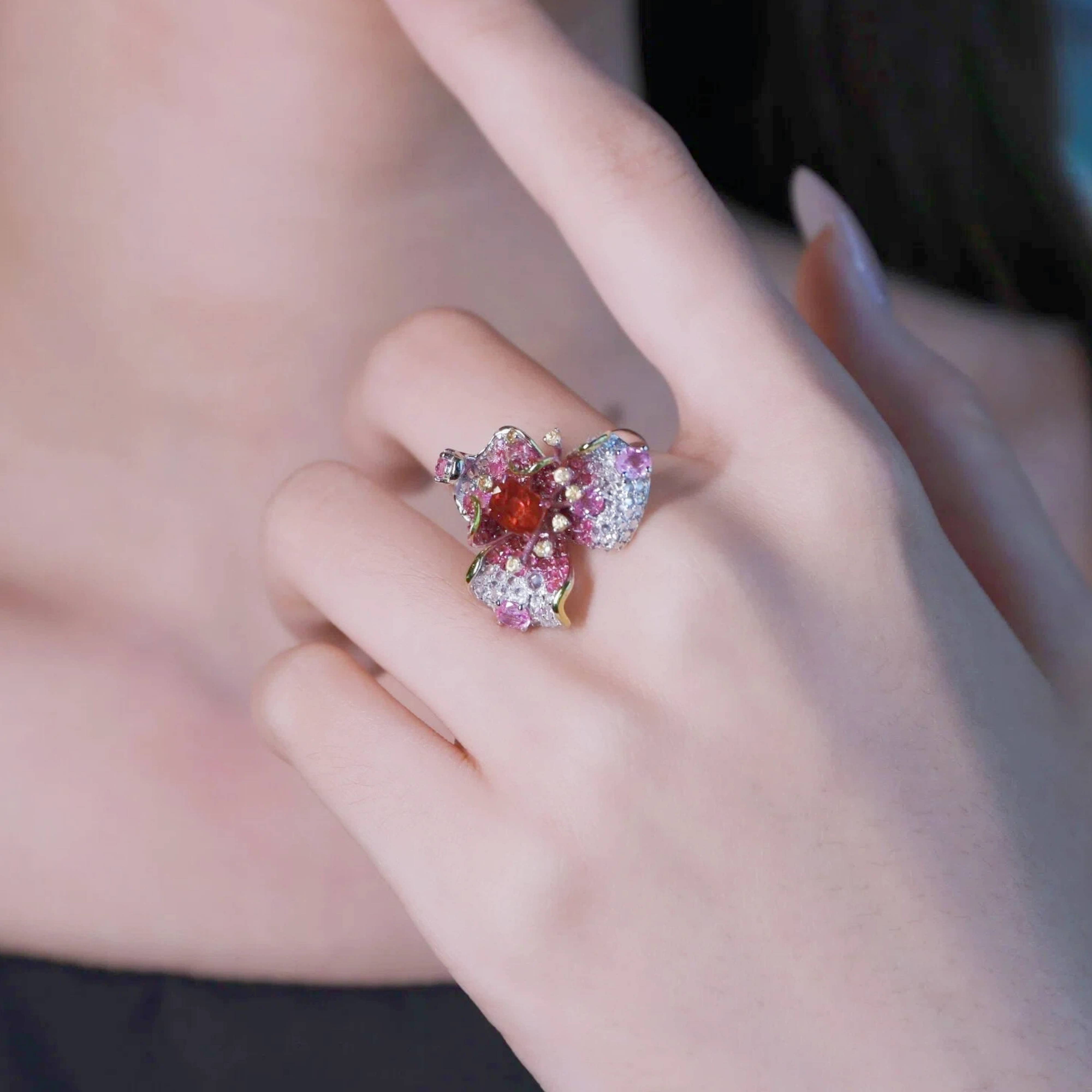1 carat unheated pigeon blood ruby ring in 18K gold