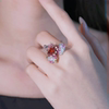 1 carat unheated pigeon blood ruby ring in 18K gold