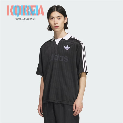 阿迪达斯Adidas三叶草男女美式复古休闲运动朴成训T恤短袖 JX8980 - 图1