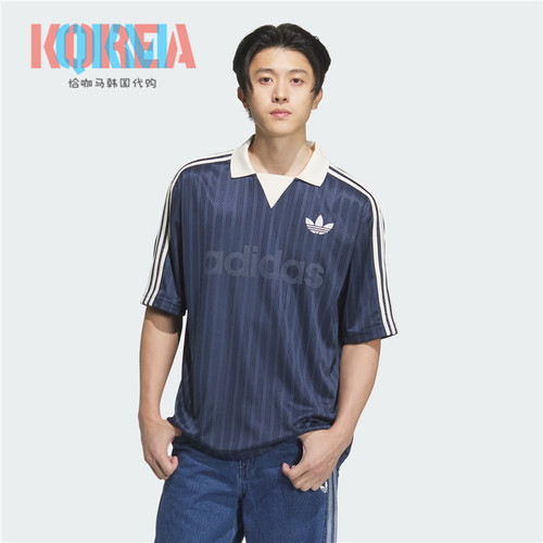 阿迪达斯Adidas三叶草男女美式复古休闲运动朴成训T恤短袖 JX8980 - 图2