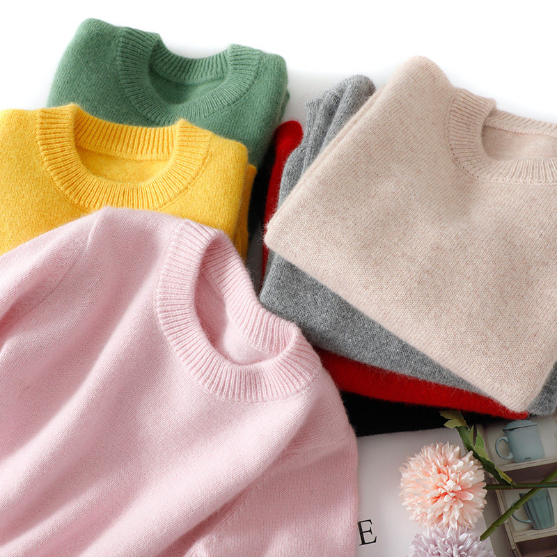 儿童羊绒衫秋冬季羊毛衫中大童纯山羊绒毛衣男童女童宝宝圆领加厚,淘宝优惠券,粉丝福利购,淘宝优惠卷