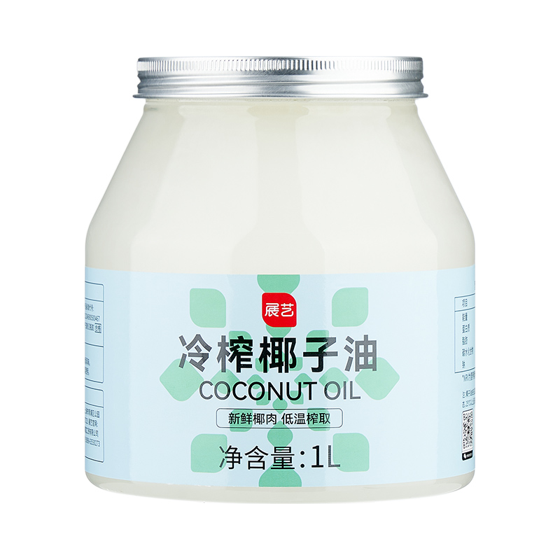 展艺冷榨椰子油1L海南初榨烘焙雪花酥蛋糕专用家用食用炒菜煎蛋 - 图3