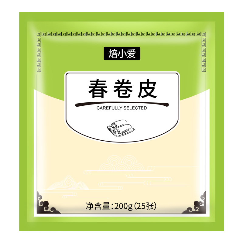 春卷皮100张 面饼老式油炸可做纯手工素天津家用卷饼方形薄饼饼皮 - 图3