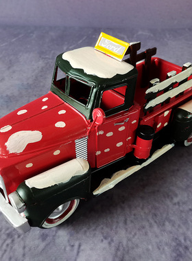 复古美式铁质小货车橱窗摆件