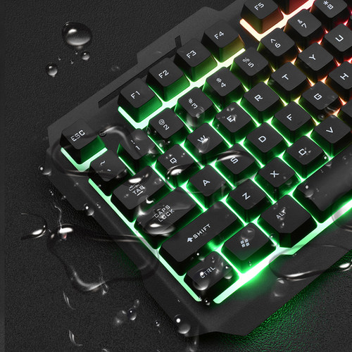 limeide力镁k20发光usb有线键盘悬浮彩虹机械手感游戏盘键盘机线 - 图3