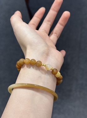 一念天然和田玉单圈手串