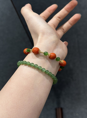 一念设计天然和田玉单圈手饰