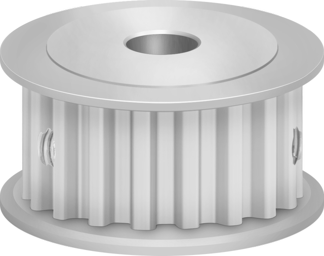 S5m38 double-sided flat timing pulley