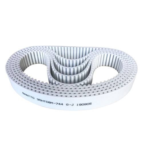 8M白色聚氨酯PU钢丝接驳同步带HTD8M1416 1424 1432 1440 - 图3