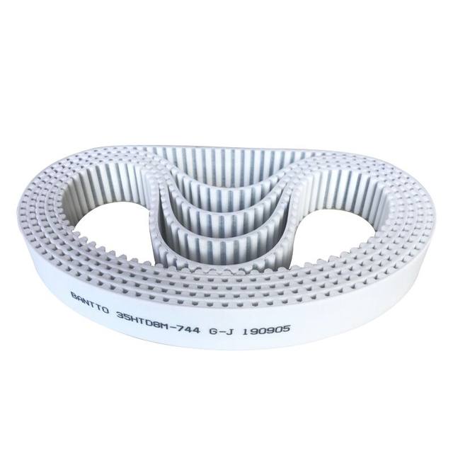 8M white polyurethane PU steel wire connecting timing belt HTD8M3176 3184 3192 3200