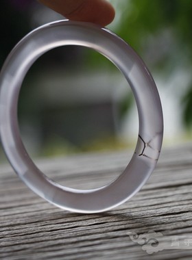 青禾淑坊天然薄条玛瑙手镯