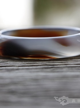 青禾淑坊天然玛瑙手镯红与黑中国