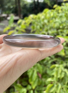 『青禾淑坊』天然玛瑙手镯 国风古典玉石圆镯 60MM