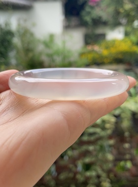 『青禾淑坊』天然玛瑙手镯  {方寸是星河} 国风古典玉石圆镯 54MM