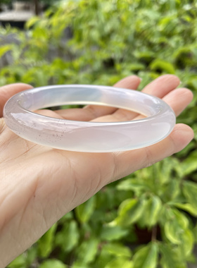 『 青禾淑坊 』天然玛瑙手镯  国风古典玉石圆镯56mm