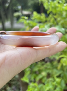 『青禾淑坊』天然玛瑙手镯 国风古典玉石镯 60MM