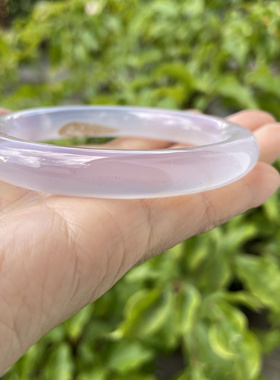 『青禾淑坊』天然玛瑙手镯 国风古典玉石圆镯 55MM