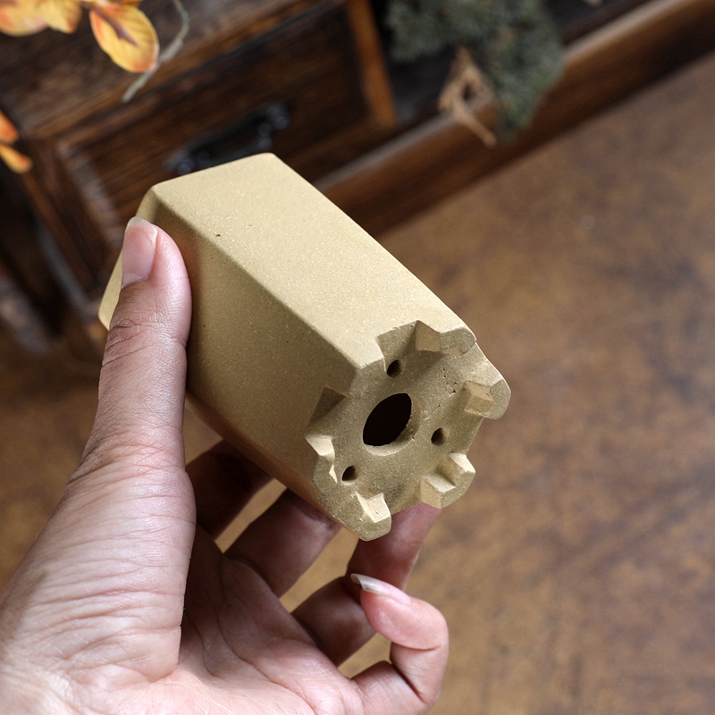 『六方签筒小号』暖暖精选紫砂花盆宜兴透气绿植盆景多肉迷你老桩 - 图2