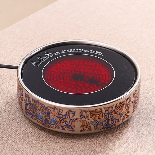 纯钛茶具烧水壶新款户外泡茶壶围炉煮茶电炉三星堆文创电陶炉套装 - 图3