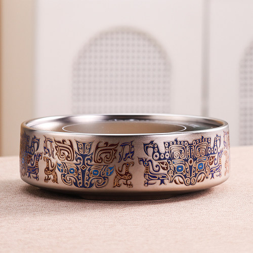 纯钛茶具烧水壶新款户外泡茶壶围炉煮茶电炉三星堆文创电陶炉套装 - 图1