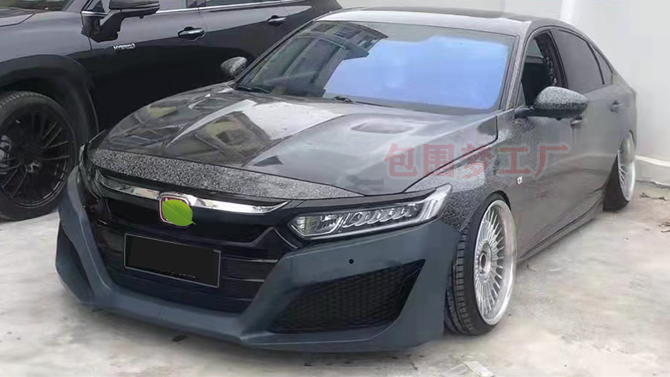 适用18-21雅阁改装大包围十代 Accord 升级TYPER头前杠唇bodykit - 图1