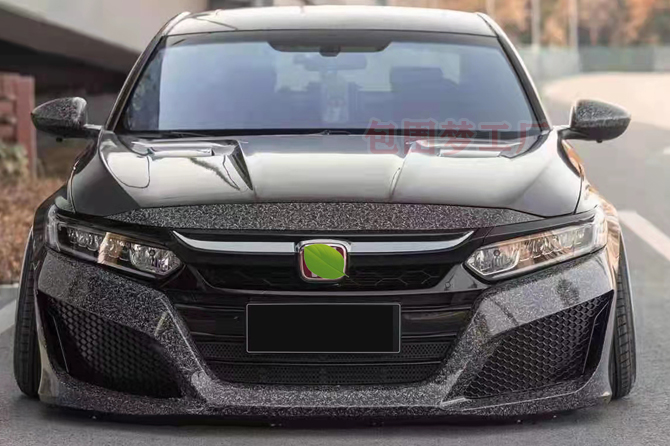 适用18-21雅阁改装大包围十代 Accord 升级TYPER头前杠唇bodykit - 图2