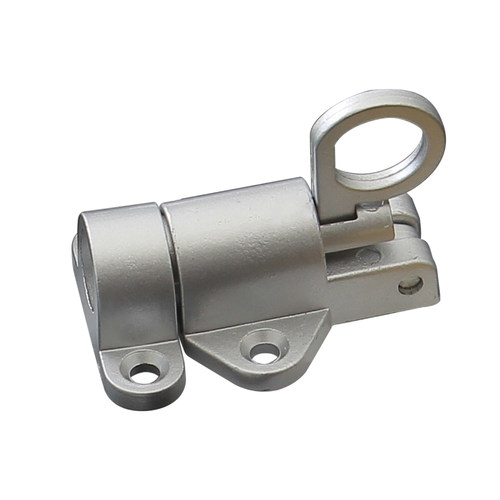 铝合金弹簧插销门栓门扣木门撞击式自动插销门窗橱柜自动关门明装 - 图3