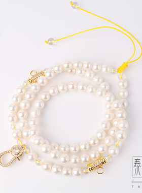 贝珠三挂唐卡绳吊坠绳佛牌链