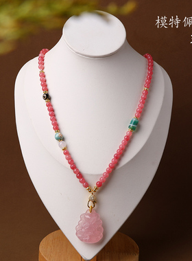 泰国佛牌链子蝴蝶牌经文项链女款