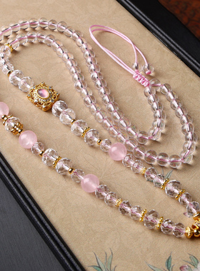 泰国佛牌链子新中式国风水晶链子