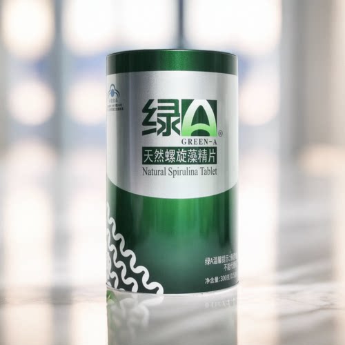 绿A天然螺旋藻精片0.5g*6片共600片官方正品云南丽江旗舰店同款 - 图1