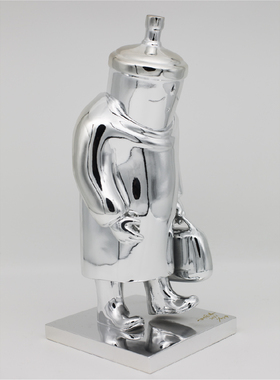 21造艺术|刘国义签名限量雕塑499版摆件礼物 太空天使-冰冰