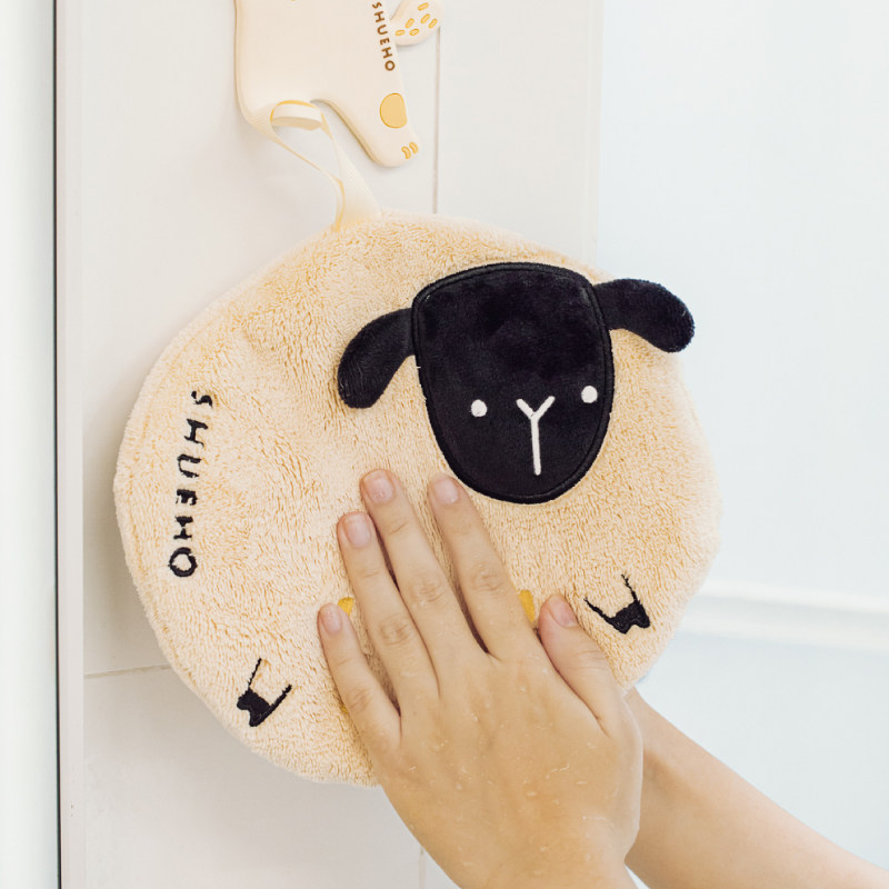 树可珊瑚绒可挂式擦手巾厨房专用不掉毛家用可爱卡通加厚吸水抹布,淘宝优惠券,粉丝福利购,淘宝优惠卷