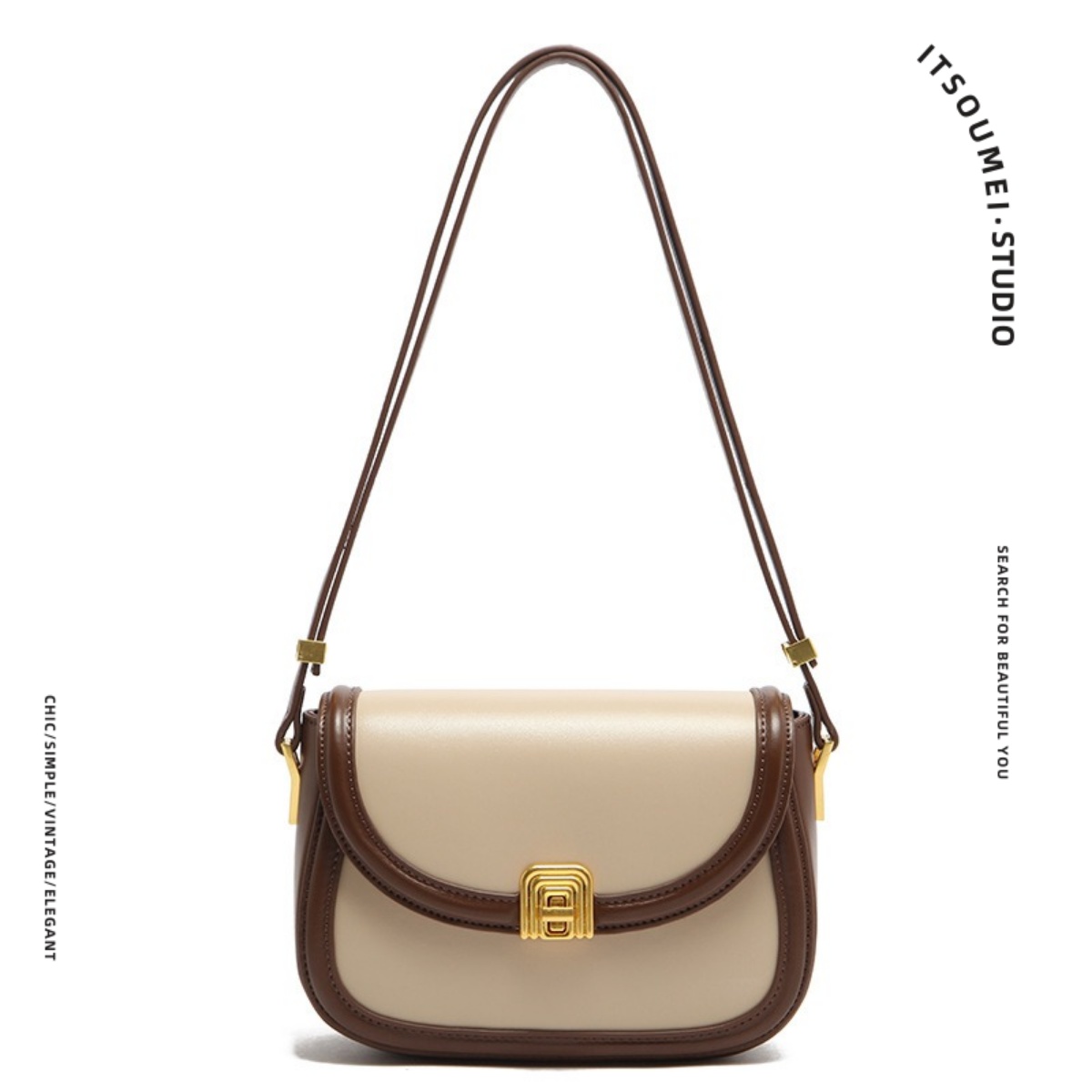 micocah法式小众包包女生高级感奢复古腋下马鞍包精致百搭斜挎包 - 图3