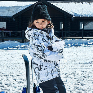 清仓探路者儿童滑雪服秋冬防水男童女童户外保暖加厚发热棉滑雪衣