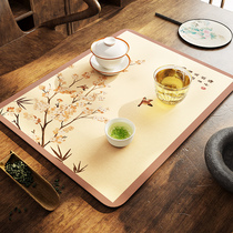 Tea Mat Tea Mat tea Absorbent Cushion Chinese Kitchen Drain Mat Silicon Algae Clay Table Mat Heat Insulation Mat Tea Table Cup Mat