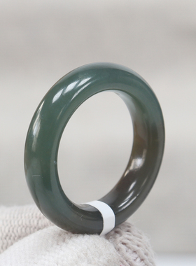 新疆和田玉戒指红糖色戒圈青花羊脂白碧玉绿男女玉石指环12号圈口