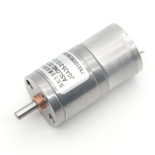 ASLONG JGA25-310微型直流减速电机 金属齿轮低速小马达 6V 12V - 图3