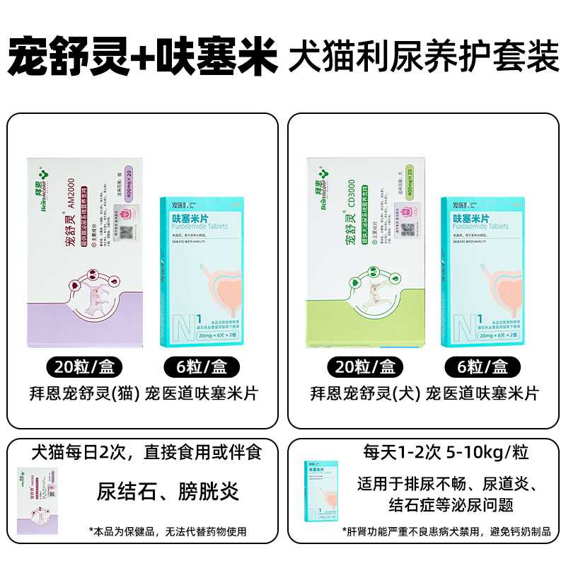 拜恩宠舒灵猫咪狗狗结石泌尿利尿通宠物立尿通促进排尿猫宠舒灵 - 图3