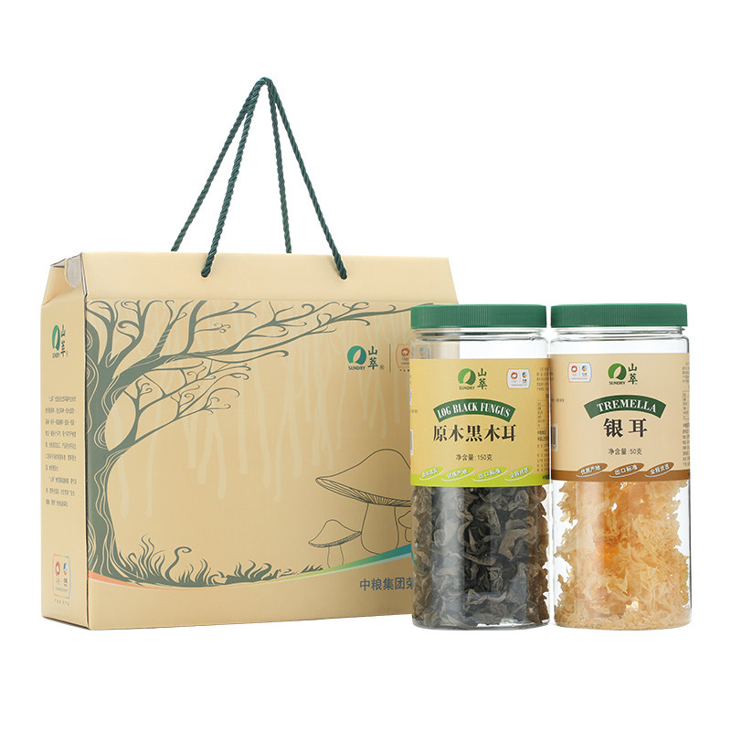 中粮山萃食用菌礼盒200g特产礼盒 中粮食品黑木耳