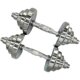 Steel electroplated dumbbells adjustable barbell set combination 15kg 20kg 25kg 30kg 40kg electroplated dumbbell plates