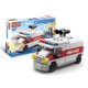City car series building blocks fire truck ambulance model children's car assembly boys and girls educational toys