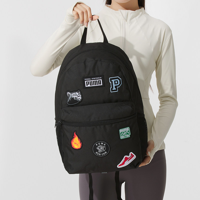 PUMA Men's and Women's Bags Black Backpack Sports Bag