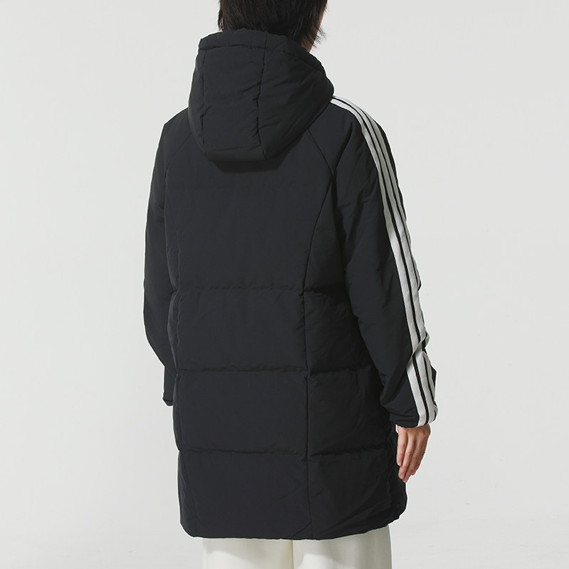 幸运叶子|阿迪达斯羽绒服女装秋夏女士运动保暖上衣休闲长款外套