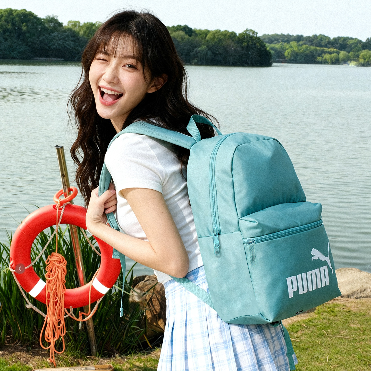Lucky Leaf | Puma backpacks for men and women, large-capacity junior high school students, college bags, computer bags