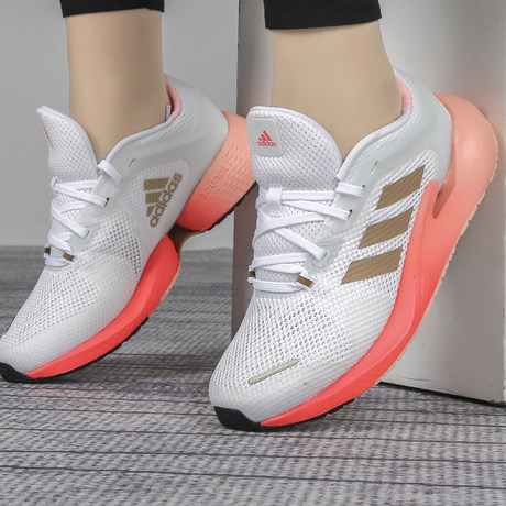 Adidas women's shoes 2021 new lightweight cushioning sneakers  wear-resistant mesh breathable running shoes EG5077