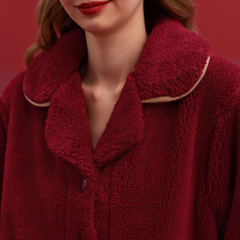 芬腾情侣睡衣秋冬季珊瑚绒女士大红色本命年结婚喜庆家居服男套装,淘宝优惠券,粉丝福利购,淘宝优惠卷