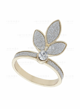 英国闪粉贴片戒指