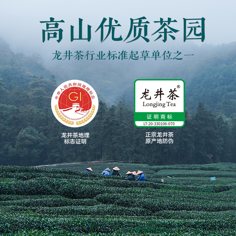 2024新茶顶峰明前龙井茶特级杭州绿茶125g纸包茶叶春茶送长辈自喝-图0