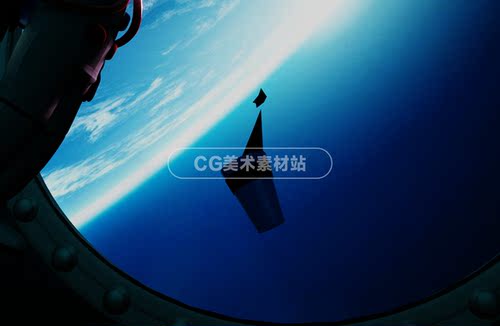 Blender太空舱零重力星球场景3D模型素材 - 图1